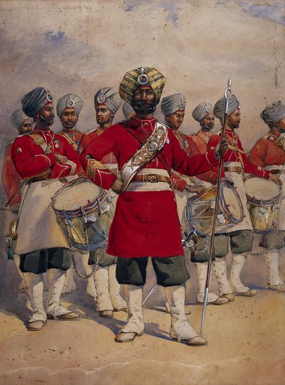 Soldats des 45e Sikhs de Rattray 